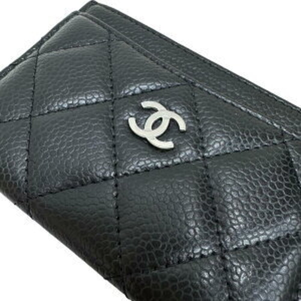 CHANEL Matelasse Business Card Case Caviar Leather Black - Picture 2 of 8